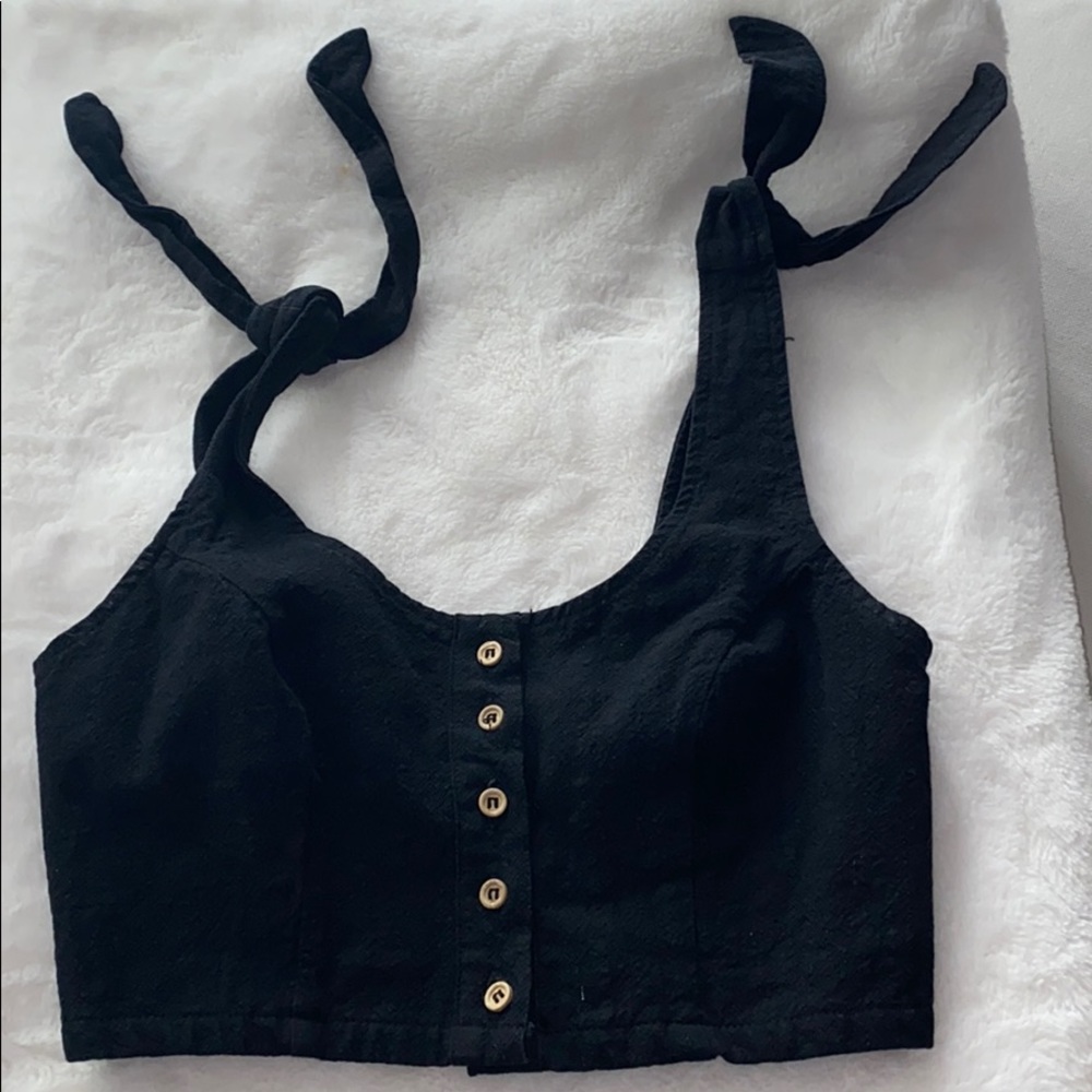 Kendall Kylie Black crop top